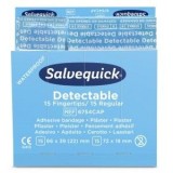 Salvequick® Fingerkuppen-Pflaster Nachfüllpackung - 6x 30 Stück, blau detekitierbar Pflaster blau