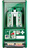 Cederroth Augenspülstation - inkl. 2x 500 ml Flasche und Pflasterspender Augenspülstation grün