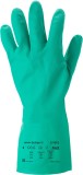 Ansell Chemikalienhandschuh AlphaTec® Sol - Größe 10, grün, 12 Paar Arbeitshandschuhe 10 330 mm