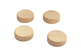 SIGEL NeoDym-Magnete - rund, Holz, beige, 4 Stück Magnet beige 33 mm 9 mm 1.120 g