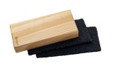 SIGEL Holz-Board-Eraser Reinigungsschwamm - magnetisch, Holz beige, 130 x 60 mm Tafelreiniger 13 cm
