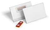Durable Namensschild Magnet - 90 x 54 mm, Kunststoff, transparent, 25 Stück Namensschild 90 x 54 mm
