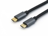 equip USB 3.2 Gen 2x1 Type-C to C, M/M, 0.5m, 5A, Black USB Kabel 0,5 m schwarz