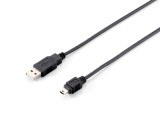 equip USB 2.0 Cable Type A Male to Mini-B Male 1,8m USB Kabel 1,8 m schwarz