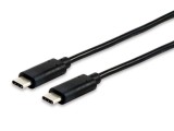 equip USB 2.0 Cable Type C Male to Male, 1m USB Kabel 1,0 m schwarz