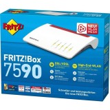 FRITZ! Box 7590 WLAN Router WLAN Router weiß/rot DSL 802.11a/b/g/n/ac, Dualband WLAN