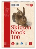 Edition DÜRER® Skizzenblock - A4, 100 g/qm, 100 Blatt Skizzenblock A4 100  g/qm weiß 100 Blatt