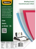 Fellowes® Deckblätter - A4, PET 150 g/qm, glatt transparent, 100 Stück Deckblätter transparent