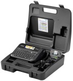 Brother Beschriftungsgerät P-touch D610BT - Farbdisplay und USB-/Bluetooth-Schnittstelle, Hartschalenkoffer, schwarz