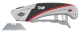 WEDO® Cutter Safety Alu - silber/schwarz, mit Hebel Cutter silber/schwarz 21 mm 16,5 cm Trapez