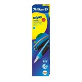 Pelikan® Füllhalter Style P57 - Feder M, neonblau Füllhalter Rechts- und Linkshänder geeignet. M