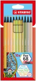 STABILO® Premium-Filzstift - Pen 68 - 10er Pack - mit 10verschiedenen Farben Faserschreiberetui