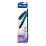 Pelikan® Tintenroller Pina Colada - 0,7 mm, petrol metallic, Faltschachtel Tintenroller mittel