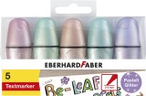 Eberhard Faber Textmarker Mini Glitzer Pastell - 5 Farben, Kunststoffetui Textmarker 2 - 5 mm