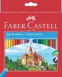 FABER-CASTELL Buntstift Classic Colour - 24er Kartonetui Farbstiftetui 24 Farben sortiert - 3,3 mm