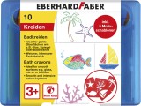 Eberhard Faber Wachsmalstift Badkreide - 10er Etui inkl. 5 Motivschablonen, sortiert Wachsmalstifte