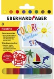 Eberhard Faber Windowmarker Colori - 1-2 mm, 8 Farben, sortiert, Kartonetui Windowmarker 1 - 2 mm
