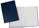 DONAU Geschäftsbuch - A5, 96 Blatt, 70 g/qm, liniert, blau Kladde A5 liniert 70 g/qm 96 Blatt blau