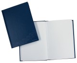 DONAU Geschäftsbuch - A6, 96 Blatt, 70g/qm, blanko, blau Kladde A6 blanko 70 g/qm 96 Blatt blau