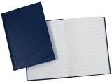 DONAU Geschäftsbuch - A6, 96 Blatt, 70g/qm, liniert, blau Kladde A6 liniert 70 g/qm 96 Blatt blau