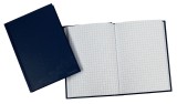 DONAU Geschäftsbuch - A6, 96 Blatt, 70g/qm, kariert, blau Kladde A6 kariert 70 g/qm 96 Blatt blau