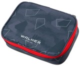 walker® Schüleretui Wizzard XL - grey polygon, 22,5 x 6 x 16 cm, 1 Fach, ungefüllt Schüleretui