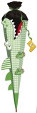 Roth Schultüte Bastelset Krokodil vom Nil - sechseckig, 80 cm Bastelschultüte Jungen grün, weiß