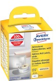 Avery Zweckform® Rollen-Etiketten Adressaufkleber - 28 x 89 mm, weiß, permanent, 2 Rollen/260 Etiketten