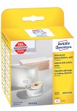 Avery Zweckform® Rollen-Etiketten Adressaufkleber - 25 x 54 mm, weiß, permanent, 500 Etiketten 500