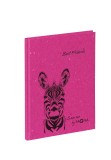 Pagna® Freundebuch Save me - Zebra, 60 Seiten farbenfroh gestaltete Seiten zum Ausfüllen Save me