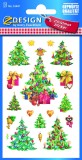 Avery Zweckform® Z-Design 52401, Weihnachtssticker, Weihnachtsbäume, 3 Bogen/51 Sticker mehrfarbig