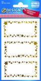 Avery Zweckform® Z-Design 52622, Weihnachtssticker, Geschenketikett, 2 Bogen/6 Sticker gold Papier
