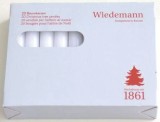 Wiedemann Christbaumkerze - weiß, 20 Stück Christbaumkerze weiß 10,5 cm 1,25 cm ca. 1,5 Stunden