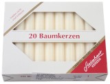 Wiedemann Christbaumkerze - bisquit, 20 Stück Christbaumkerze bisquit 10,5 cm 1,25 cm 20 Stück