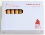 Wiedemann Christbaumkerze - natur, 20 Stück Christbaumkerze natur 10,5 cm 1,25 cm ca. 1,5 Stunden