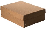 Falken Aufbewahrungsbox - A4, 100 mm, braun Aufbewahrungsbox natur 240 x 100 x 320 mm Karton
