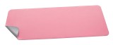 SIGEL Schreibunterlage Lederimitat - 80 x 30 cm, einrollbar, doppelseitig nutzbar, rosa/silber 2 mm