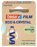 tesa® Klebefilm PET Eco & Crystal - 19mm x 33m, kristallklar Klebefilm 19 mm 33 m 26 mm