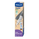 Pelikan® Füller Twist® Eco - Feder M, grau Füllhalter Rechts- und Linkshänder geeignet. grau M