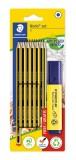 Staedtler® Noris® Bleistift 120 - HB, 12er Promoset inkl. Textsurfer besonders bruchfest Bleistift