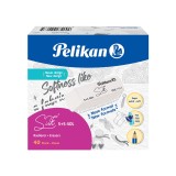 Pelikan® Radierer S+S 40L Silk - 20 x 8 x 56 mm, weiß Radierer weiß 20 mm 8 mm 56 mm Papier