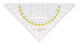 Aristo Geo-Dreieck® mit Griff, Plexiglas®, 225 mm Geometrie-Dreieck 225 mm Griff fest