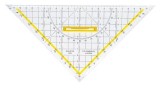 Aristo Zeichendreieck TZ-Dreieck®, Plexiglas® mit Griff, 250 mm, glasklar Geometrie-Dreieck 250 mm