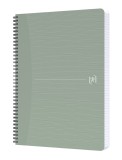 Oxford My Rec’Up Spiralbuch - A4, 90 Blatt, kariert, grün Collegeblock A4 kariert 5 mm 80 g/qm 90