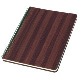 SIGEL Spiral-Notizbuch Nature Edition - ca. A5, punktkariert, 160 Seiten, Hardcover dark wood