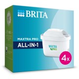 BRITA® Wasserfilter-Kartusche MAXTRA PRO ALL-IN-1 - 4 Kartuschen Wasserfilterpatronen 4 Stück