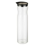 APS® Glaskaraffe - 1,2l, Edelstahldeckel, ohne Griff Glaskaraffe 1,2 Liter 8 cm 32 cm