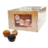 Hellma Mini Muffins - 60 Stück Kekse Traditionell, Schokolade, mit Schokostückchen