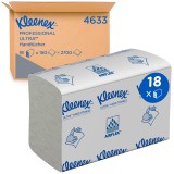 Kleenex® Falthandtuch - Zickzack, weiß, 24,1x19,1 cm, 2700 Tücher Falthandtuch 2-lagig keine