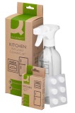 Q-Connect® Küchenreiniger Sprühflasche + 6 Nachfülltabs Küchenreiniger